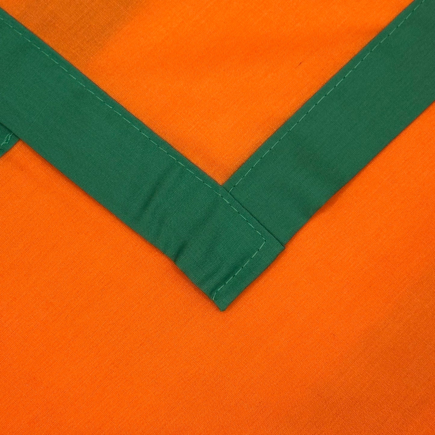 Adult Necker with Trim - Tangerine / Emerald