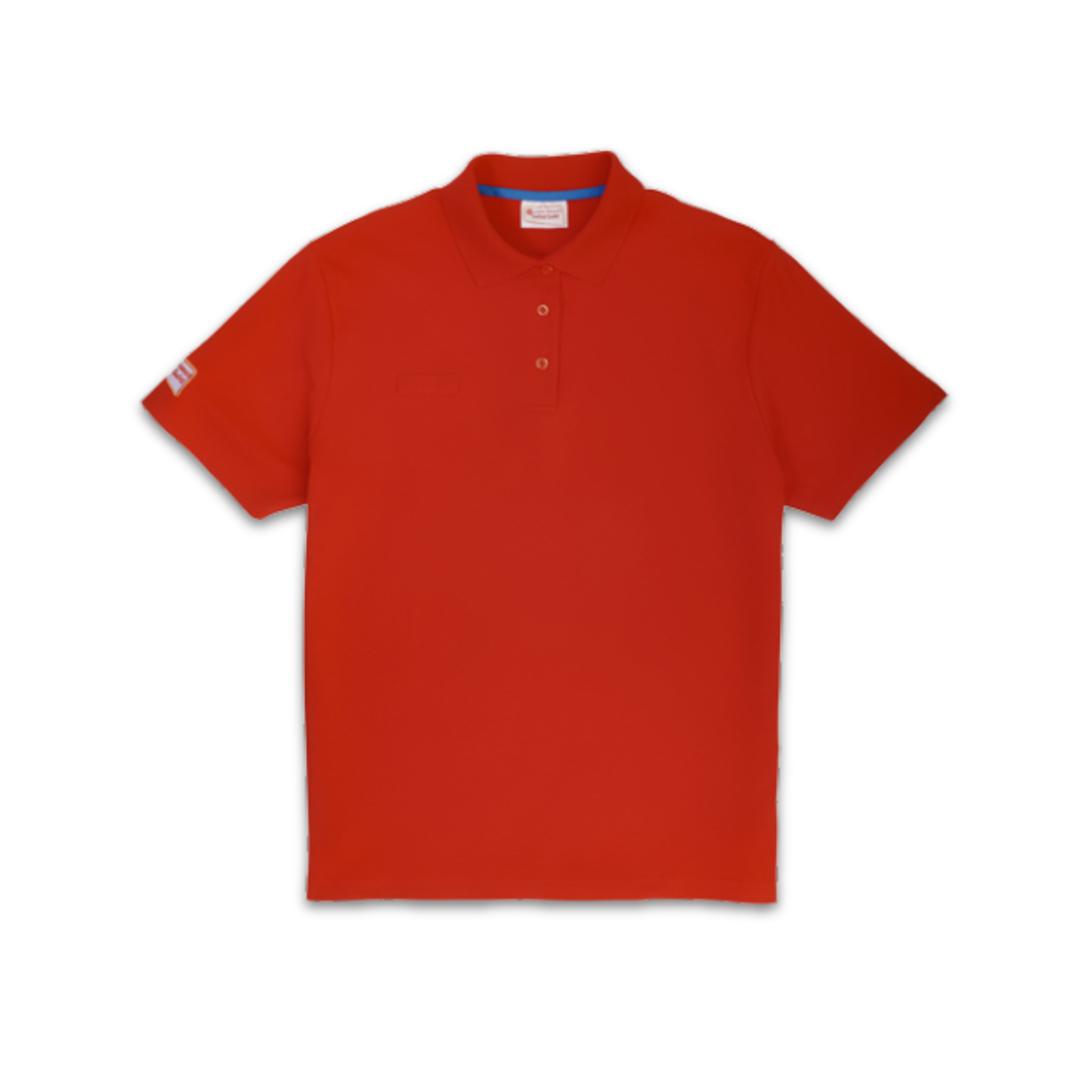 Trefoil Guild red polo shirt