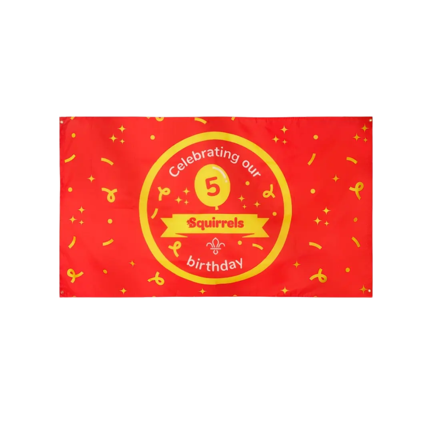 Squirrels 5th Birthday Celebration Banner
