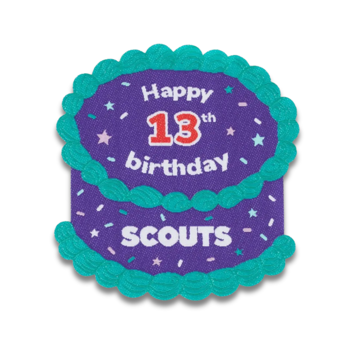 Scouts Happy 13th Birthday Blanket Badge