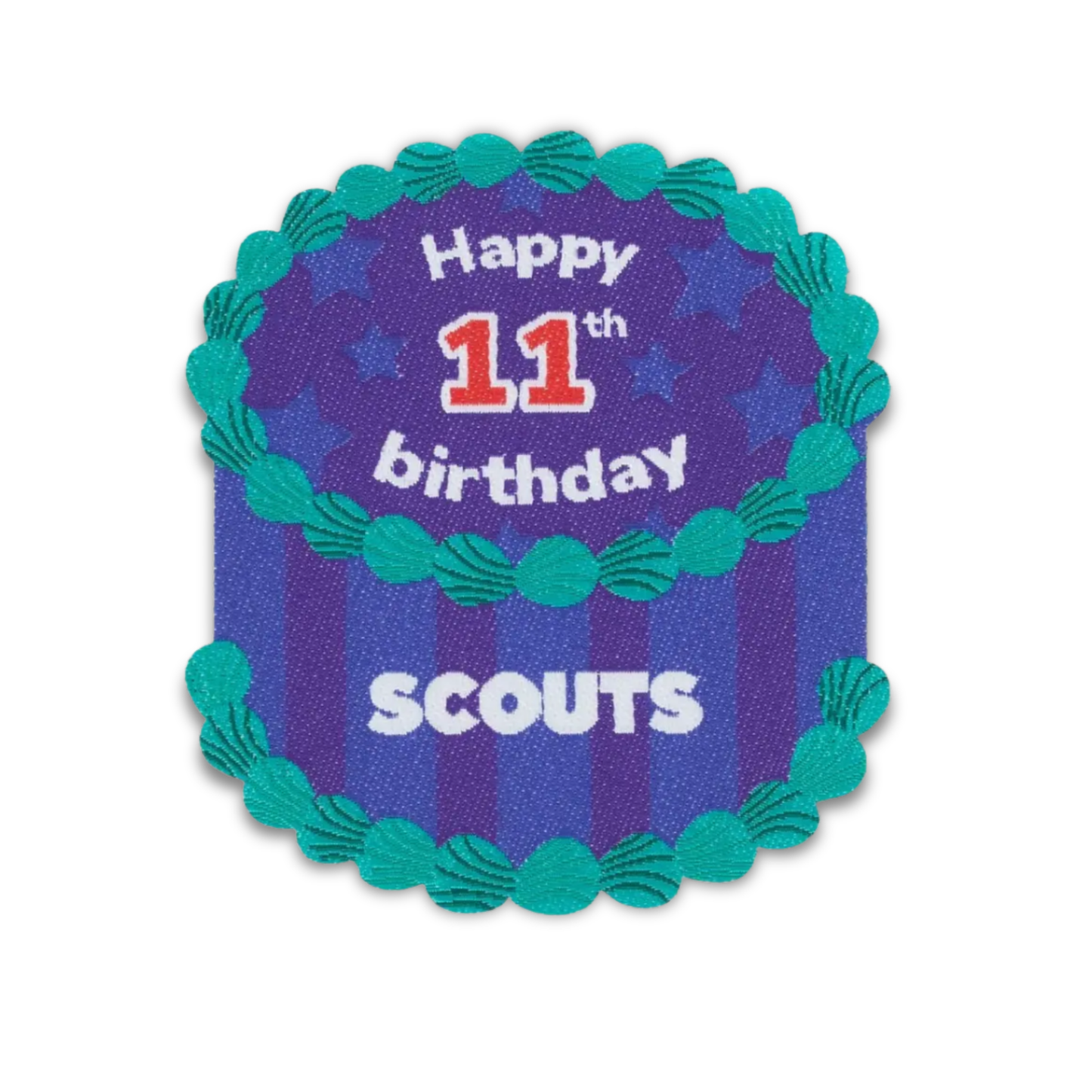 Scouts Happy 11th Birthday Blanket Badge