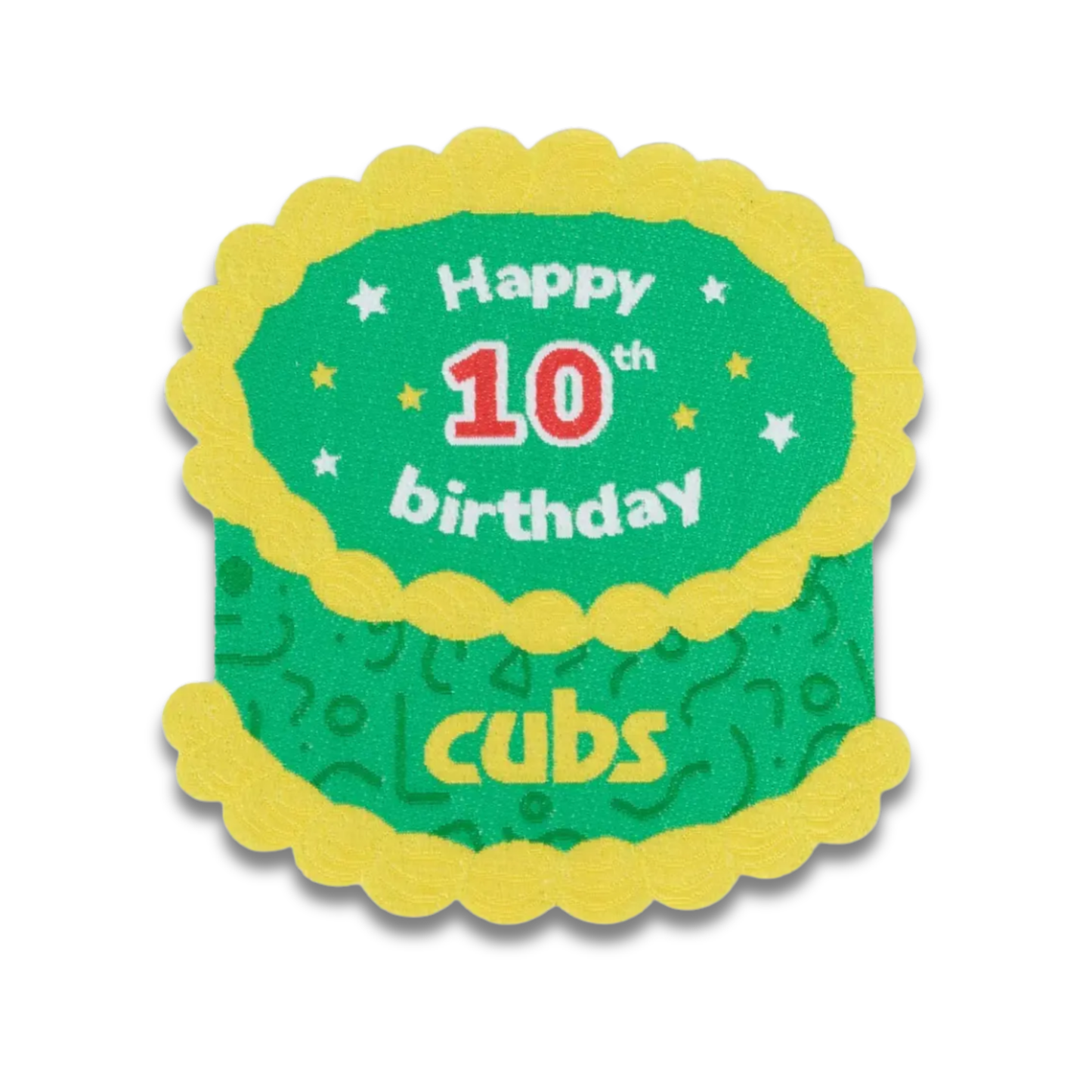 Cubs Happy 10th Birthday Blanket Badge