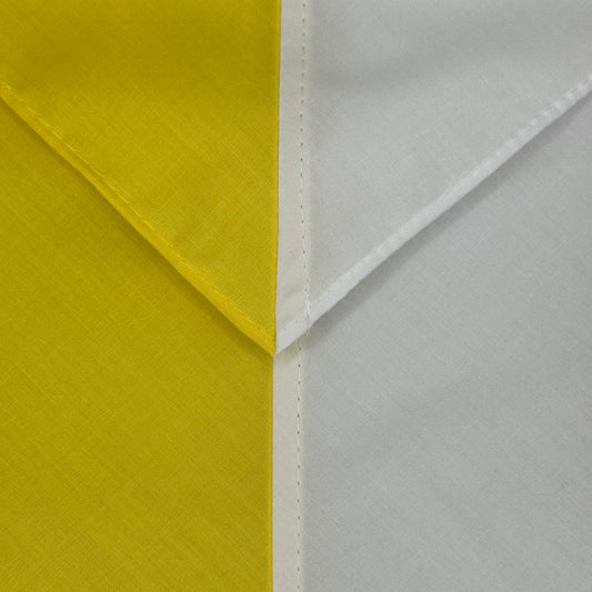 Adult Necker Half and Half - Yellow / White