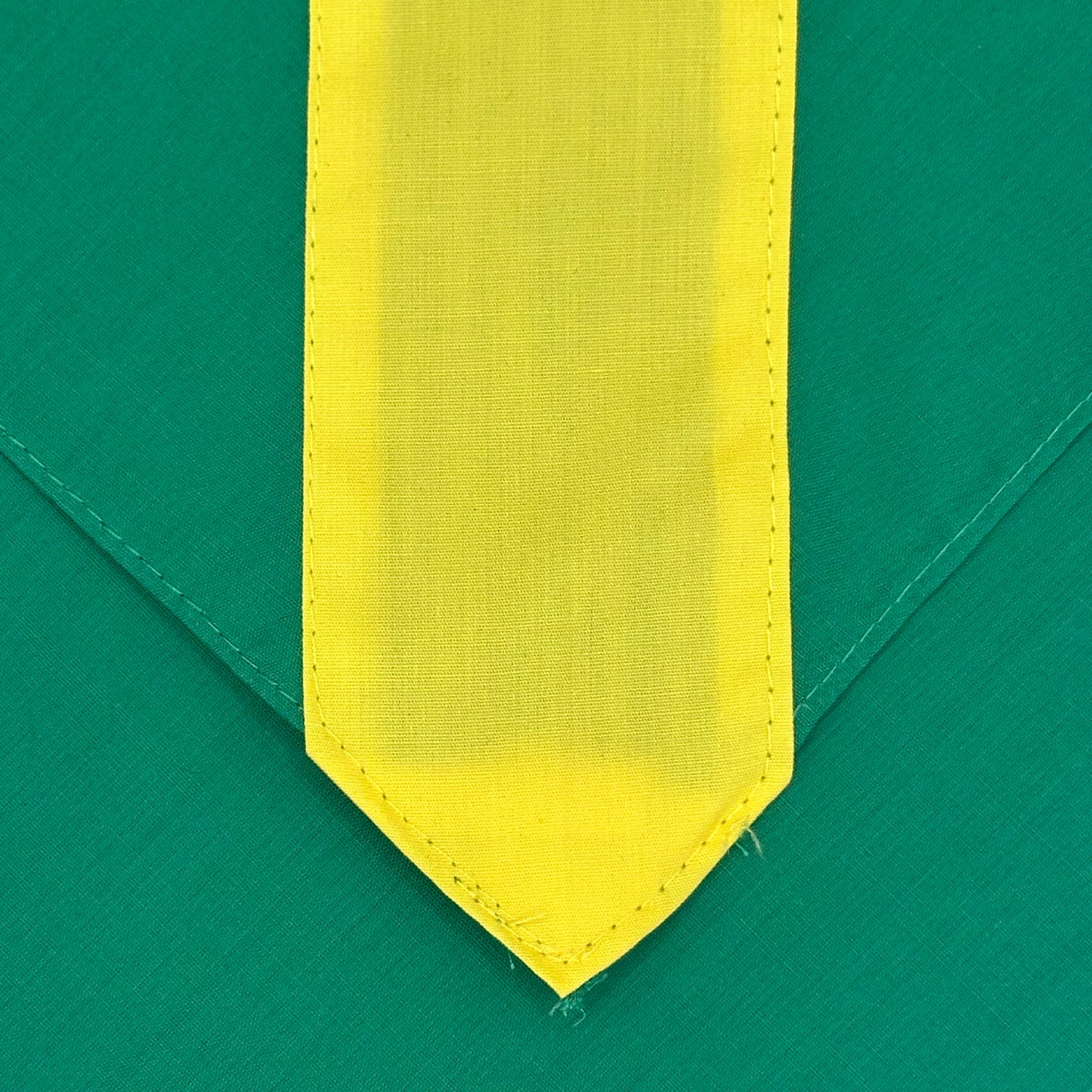 Child Necker with Centre Stripe - Emerald / Yellow