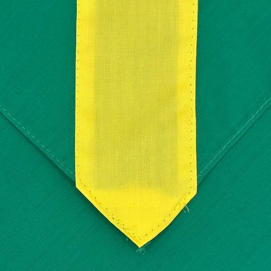Adult Necker with Centre Stripe - Emerald / Yellow
