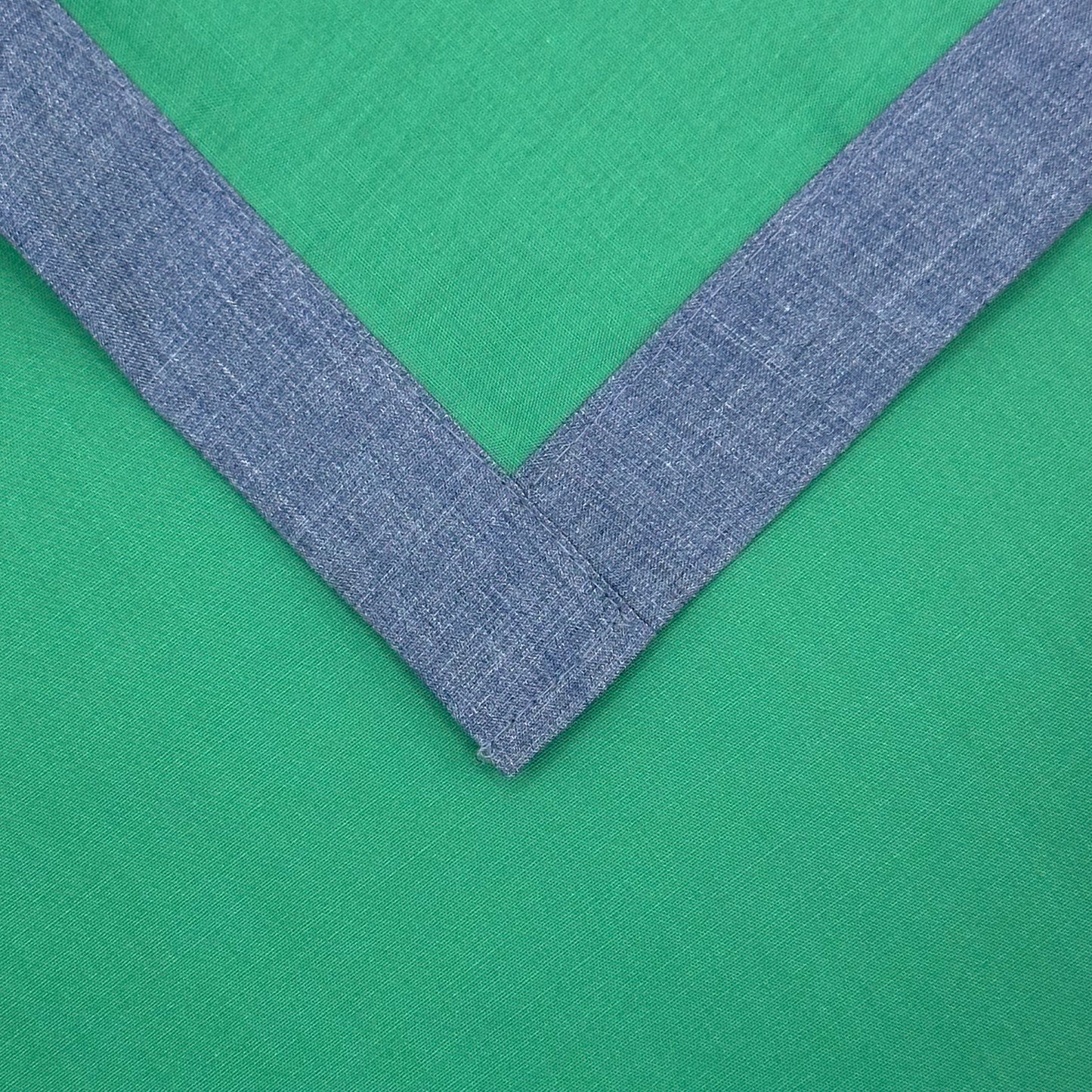 Child Necker with Trim - Emerald / Grey