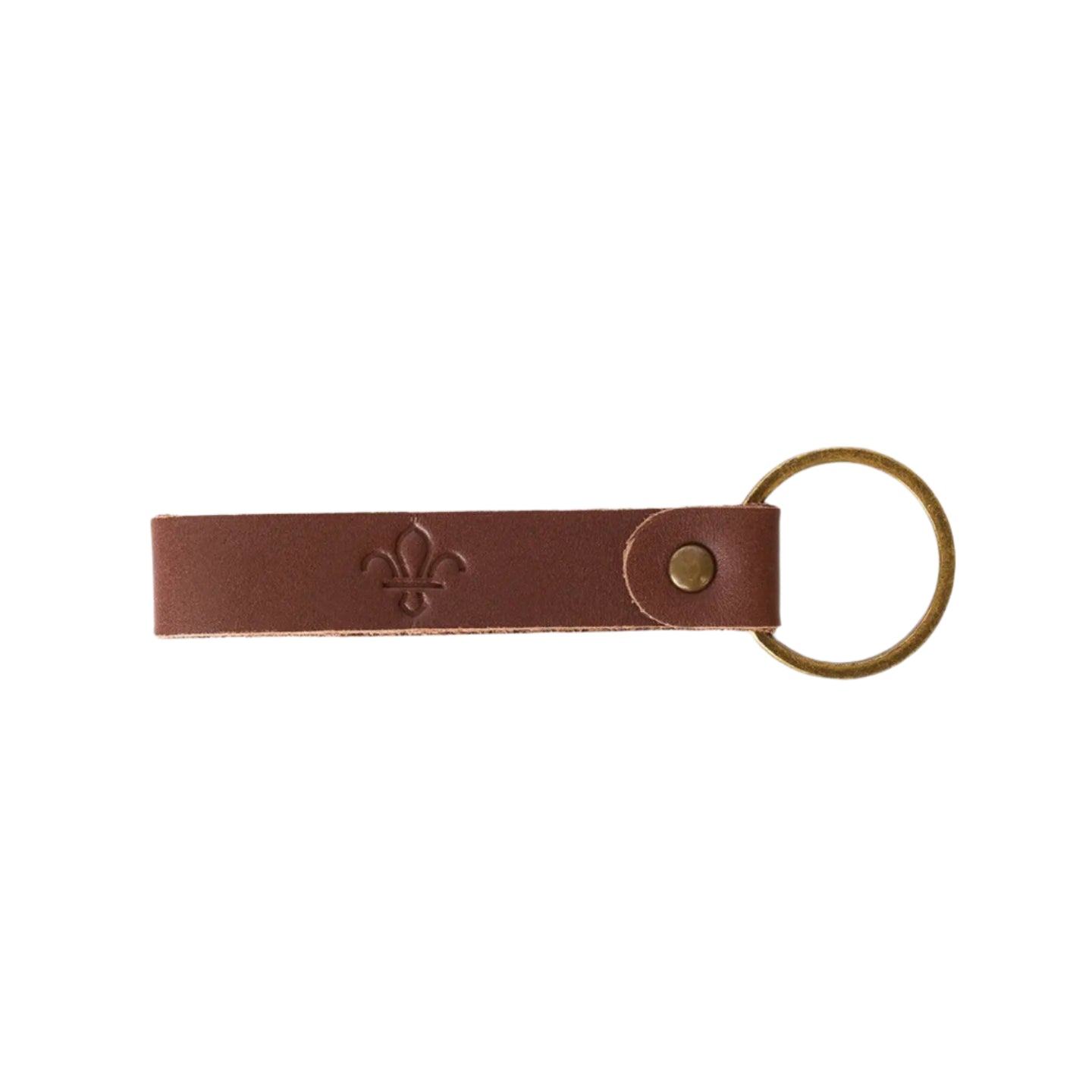 FDL Leather Coordinates Keyring