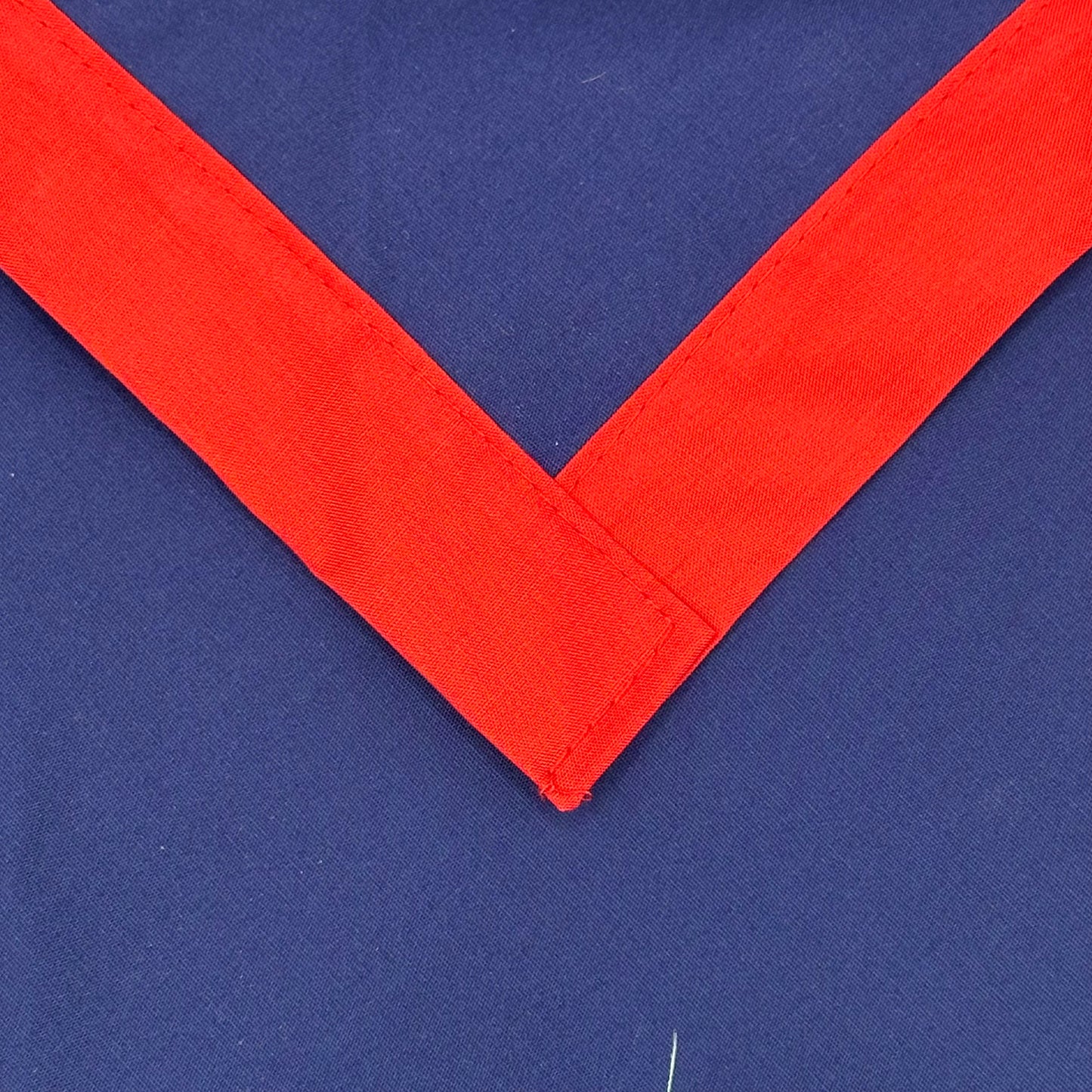 Child Necker with Trim - French Navy / Scarlet