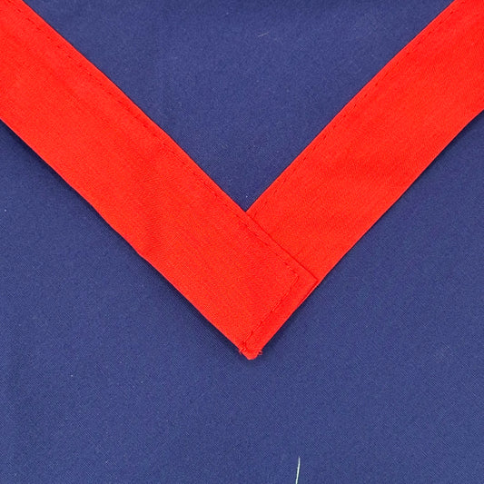 Child Necker with Trim - French Navy / Scarlet