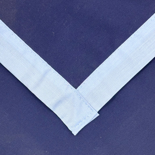 Adult Necker with Trim - French Navy / Sky
