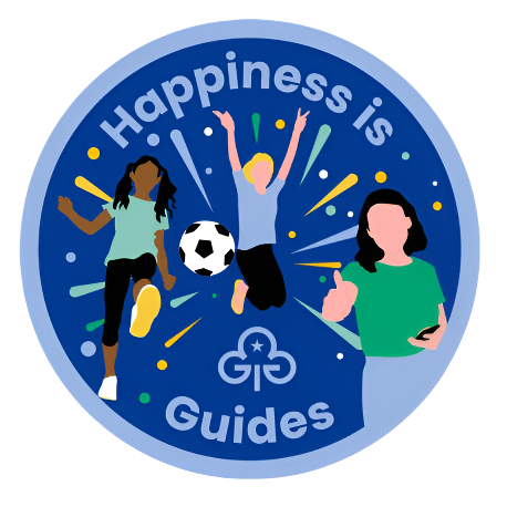 Happiness is Guides woven badge