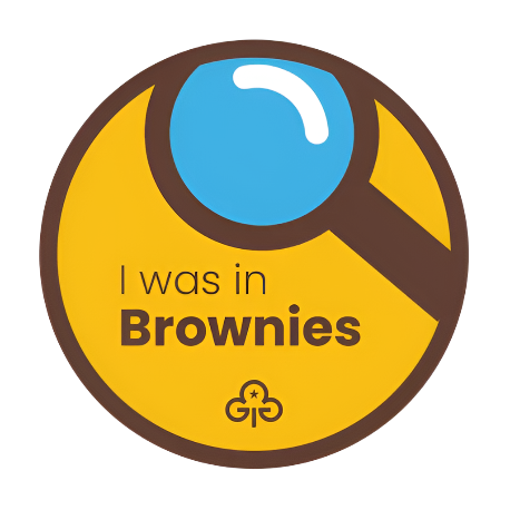I was in Brownies woven badge