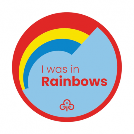 I was in Rainbows woven badge