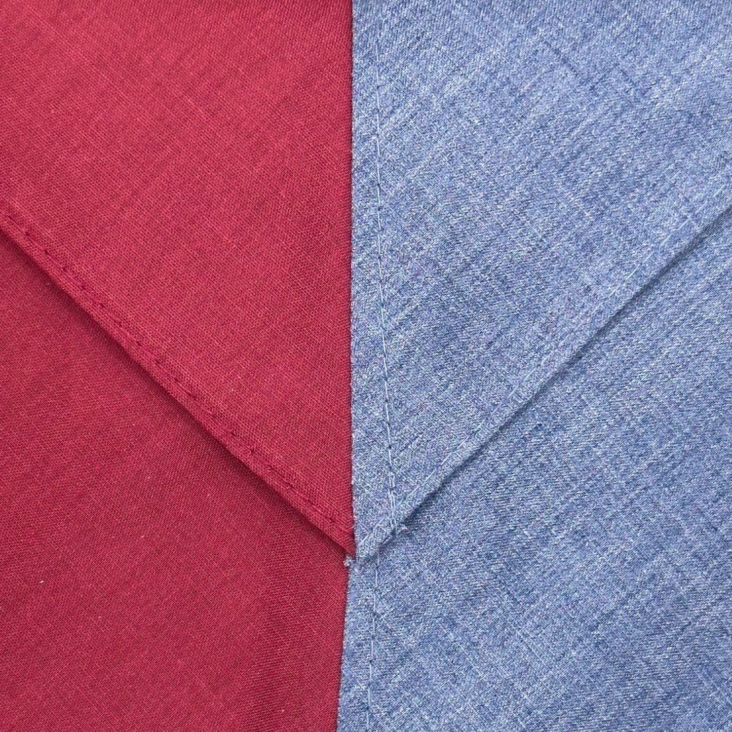 Adult Necker Half and Half - Maroon / Grey