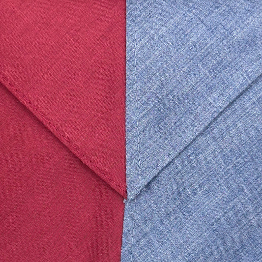 Child Necker Half and Half - Maroon / Grey