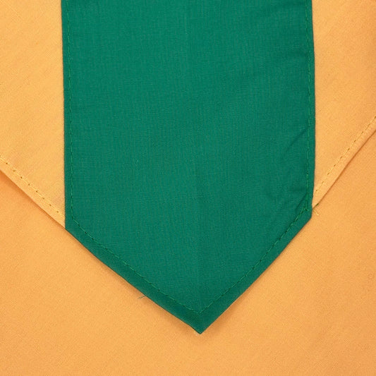 Child Necker with Centre Strip - Orange / Emerald
