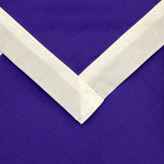 Child Necker with Trim - Purple / white