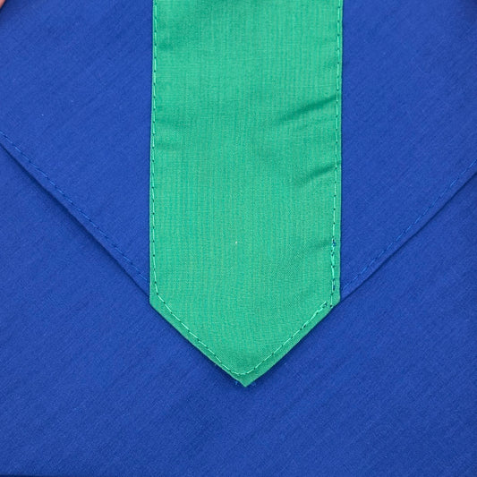 Child Necker with Centre Stripe - Royal / Emerald