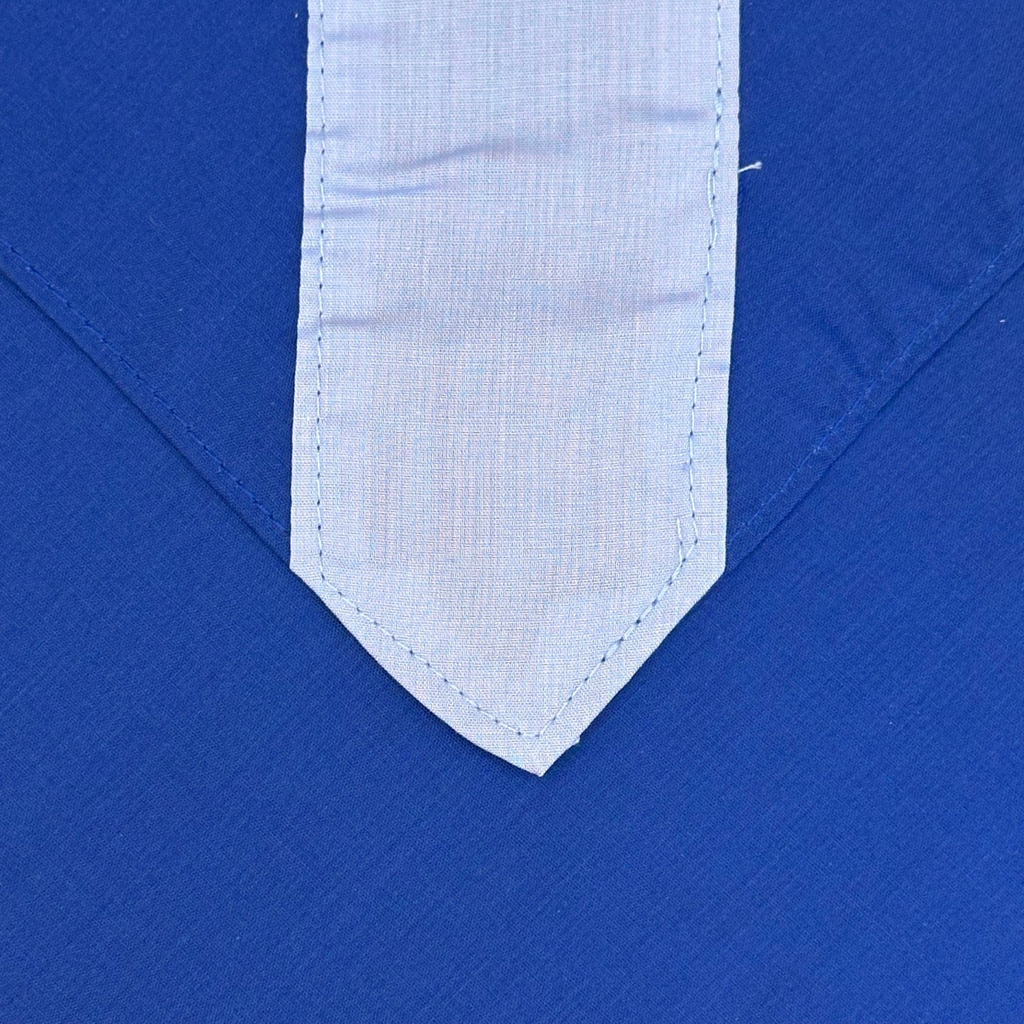 Adult Necker with Centre Stripe - Royal / Sky