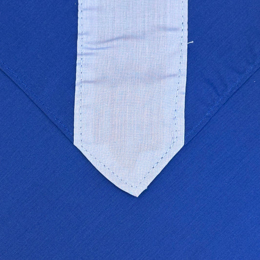 Adult Necker with Centre Stripe - Royal / Sky