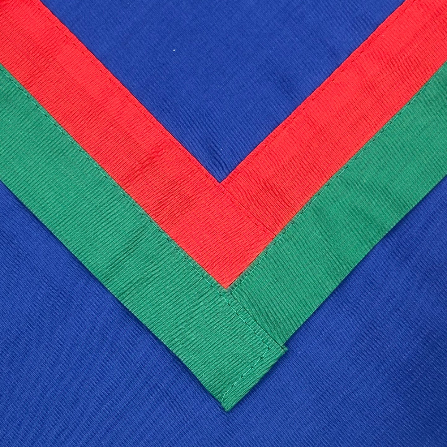 Adult Necker with Double Trim - Royal, Scarlet / Emerald