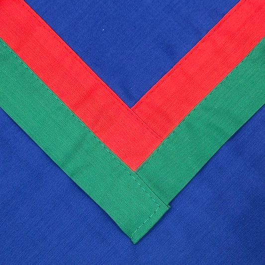 Adult Necker with Double Trim - Royal, Scarlet / Emerald
