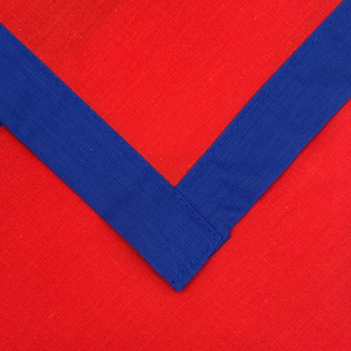 Child Necker with Trim - Scarlet / Royal
