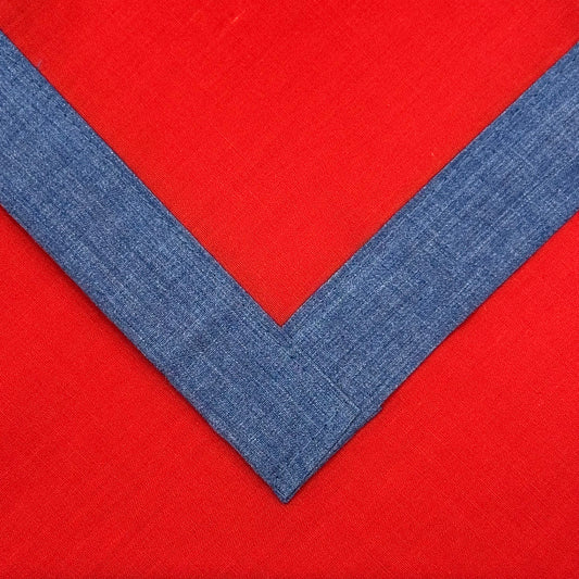 Adult Necker with Trim - Scarlet / Grey