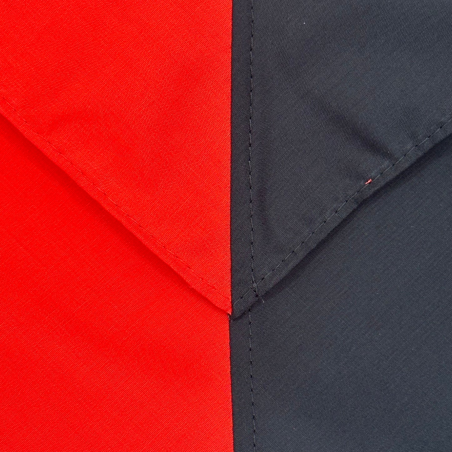 Adult Necker Half and Half - Scarlet / Black
