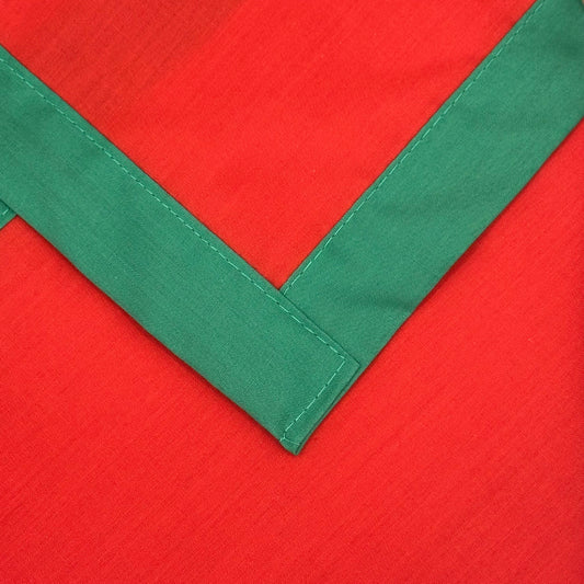 Child Necker with Trim - Scarlet / Emerald