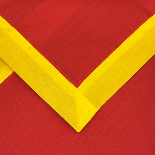 Adult Necker with Trim - Scarlet / Lemon