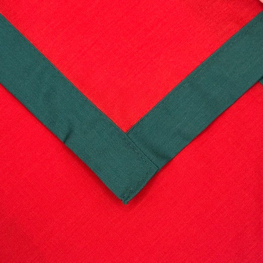 Child Necker with Trim - Scarlet / Scout Green