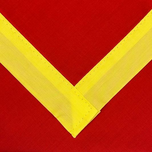 Child Necker with Trim - Scarlet / Yellow