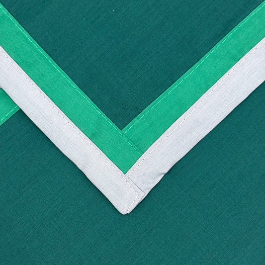 Child Necker with Double Trim - Scout Green, Emerald / Silver Grey