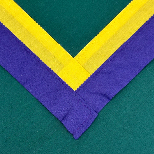 Adult Necker with Double Trim - Scout Green, Purple / Gold