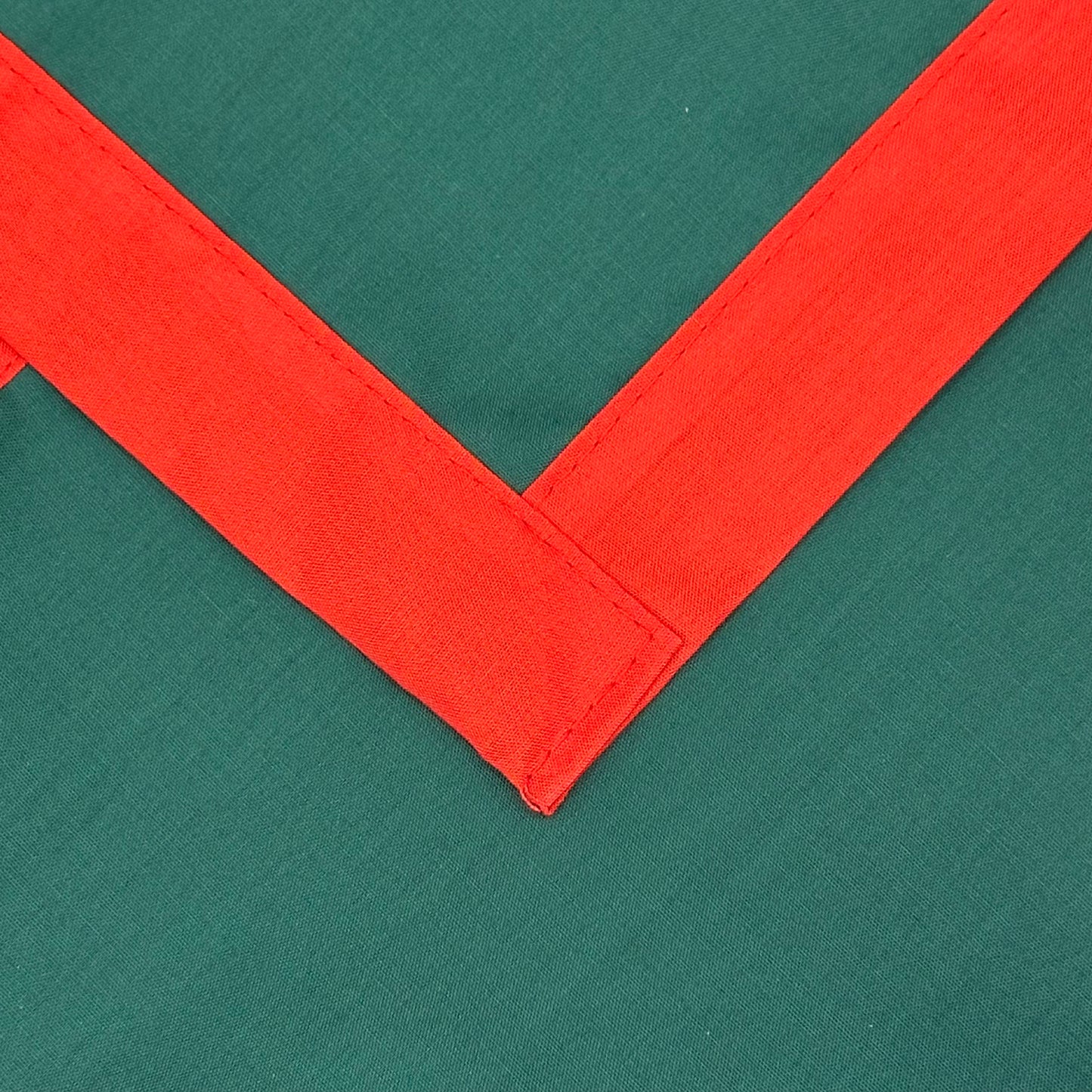 Child Necker with Trim - Scout Green / Scarlet