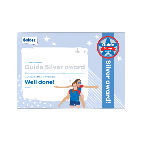 Silver award certificate - Guides