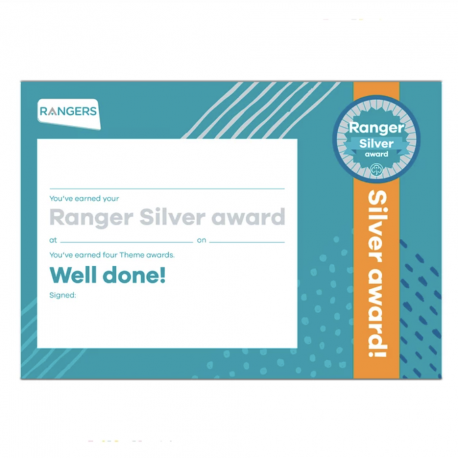 Silver award certificate - Rangers