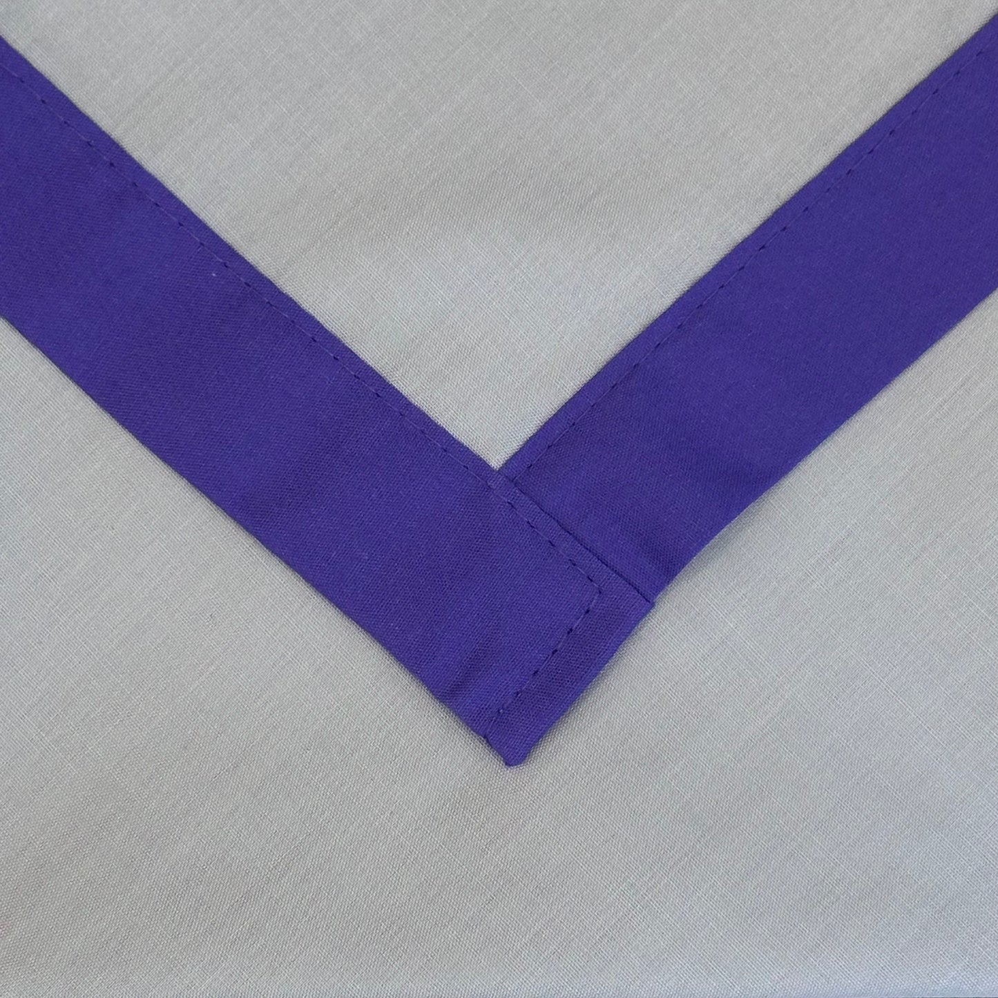 Adult Necker with Trim - Silver Grey / Purple