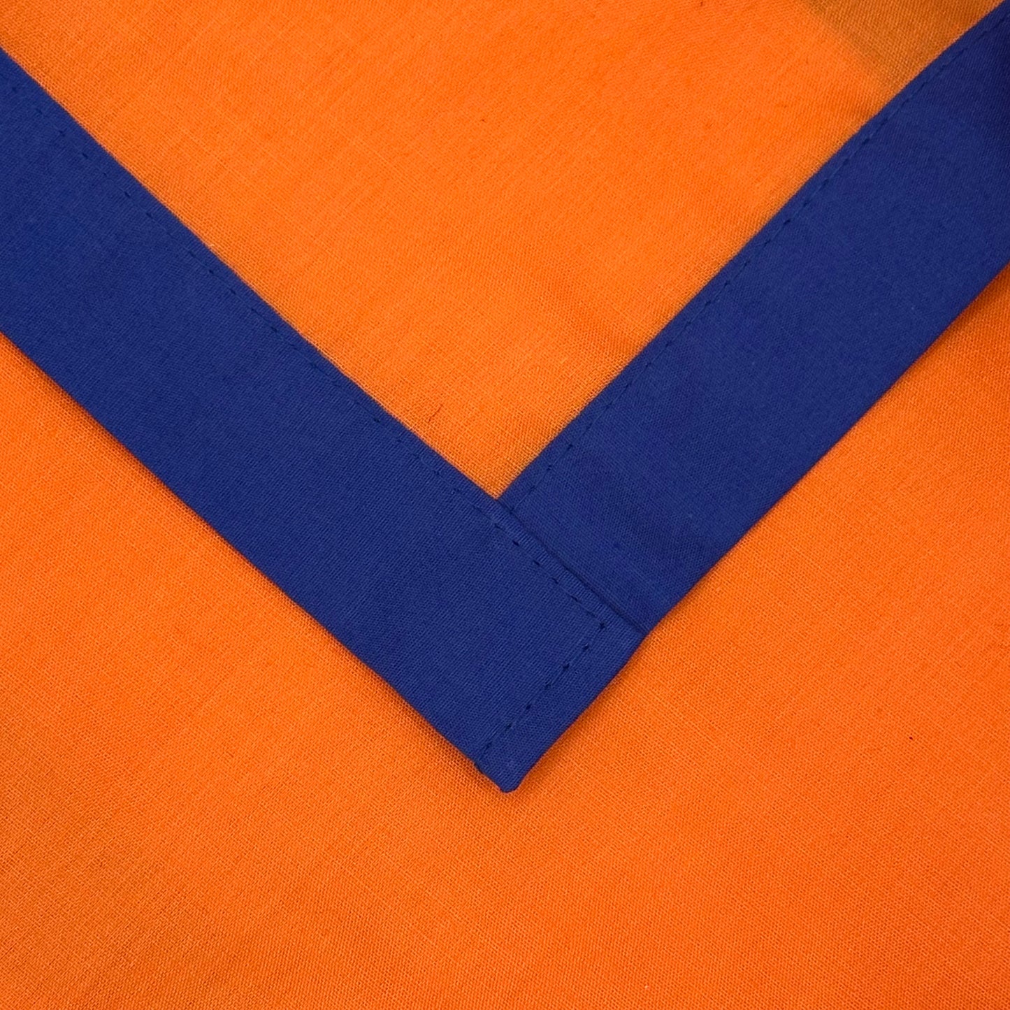 Adult Necker with Trim - Tangerine / Royal