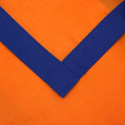 Child Necker with Trim - Tangerine / Royal