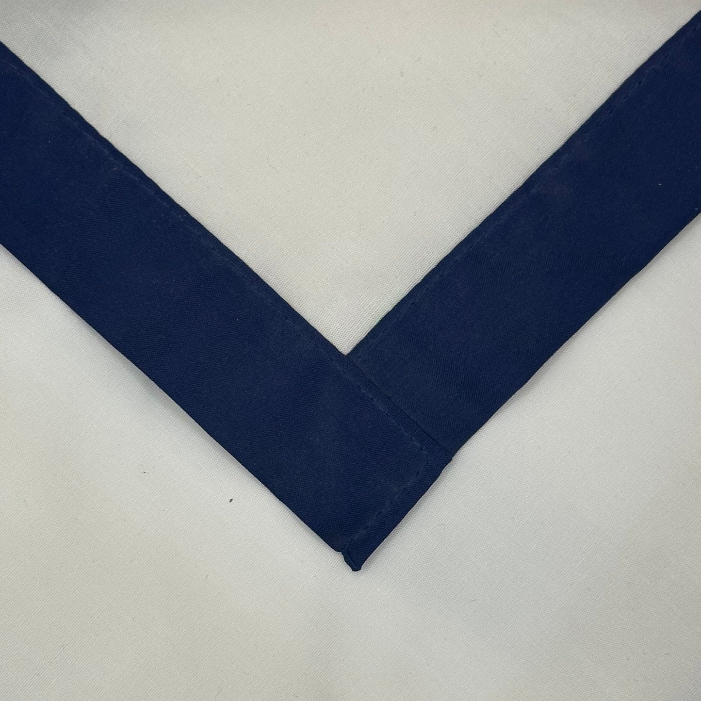 Child Necker with Trim - White / French Navy