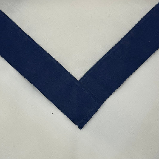 Child Necker with Trim - White / French Navy
