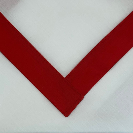 Adult Necker with Trim - White / Scarlet