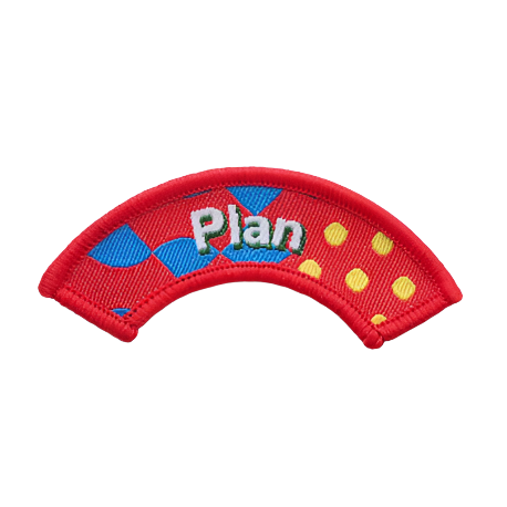 You Shape Squirrel Plan Badge