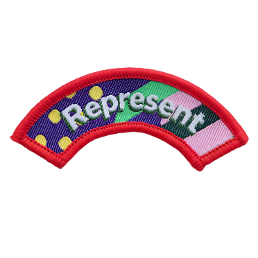 You Shape Squirrel Represent Badge