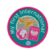 My first International woven badge
