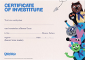 NEW Beaver Certificate - Investiture