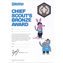 Chief Scout's Bronze Award Certificates (Pack of 10) - New