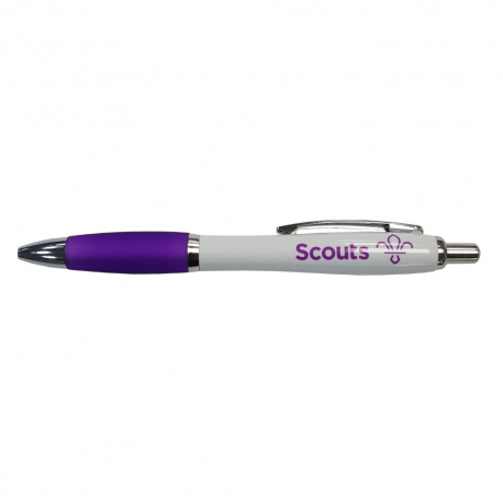 Purple/White Scout Pen
